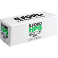 White rectangular box of ilford hp5 plus 400 black and white film.