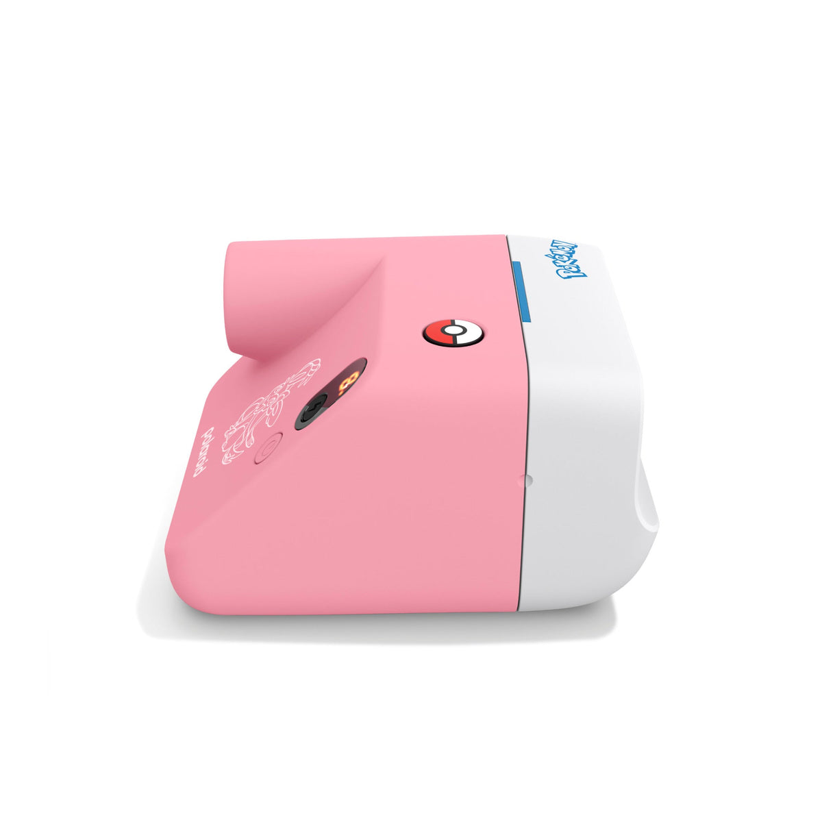 Side view of the Polaroid Go Gen 3 Sylveon Edition camera