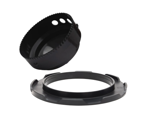 Black plastic drill bit and adapter set