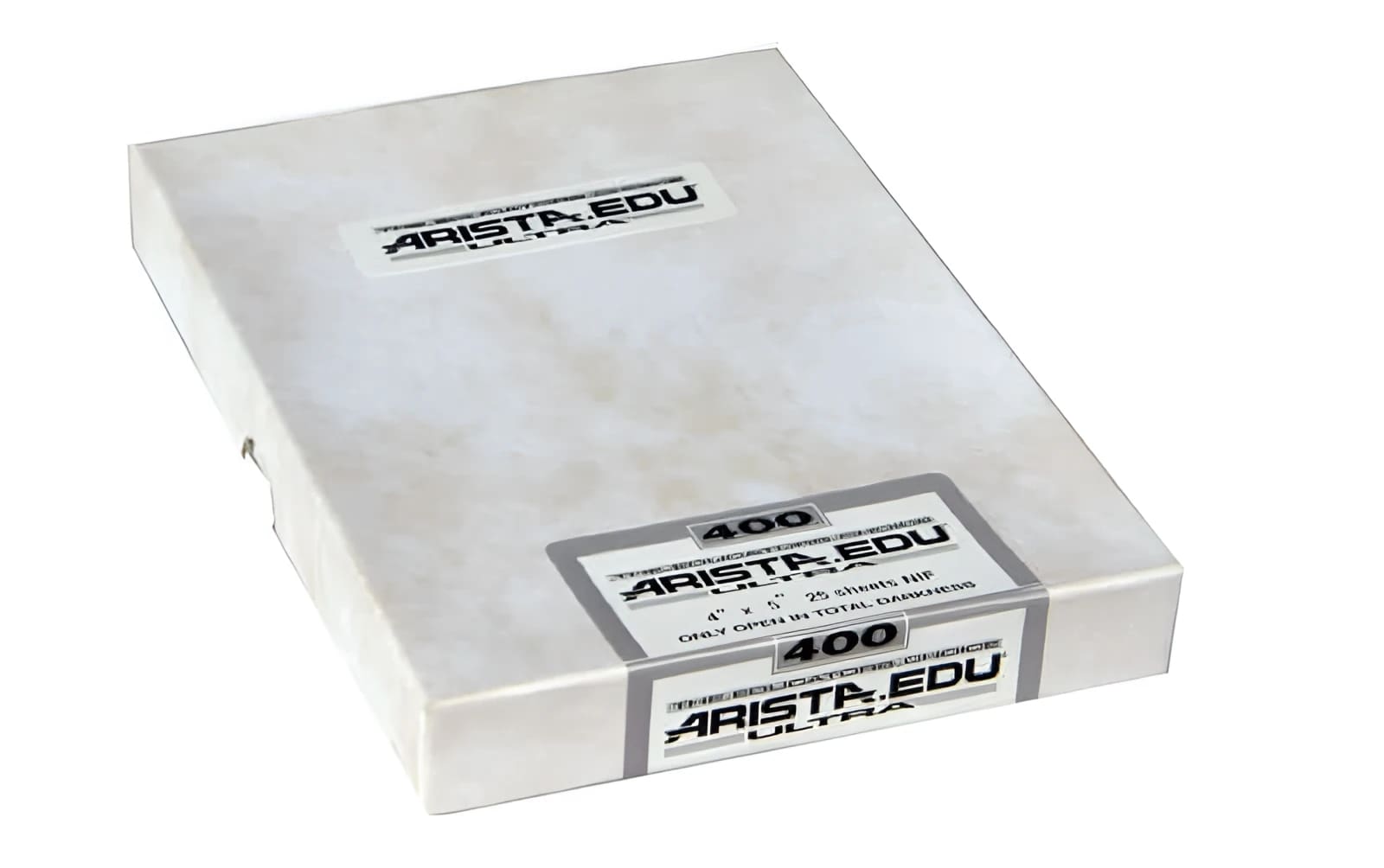 Arista edu ultra 400 sheet notebook with a white textured cover and black printed branding.