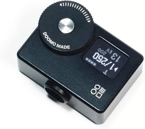 Medidor de luz OLED Doomo Meter para filmes e dispositivos digitais.