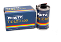 Perutz Color 400 color negative film box and canister 35mm 36 exposures