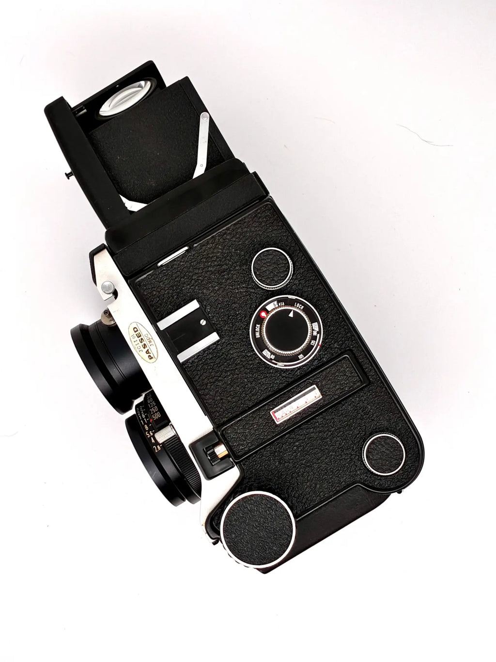 Vintage camera on a white background