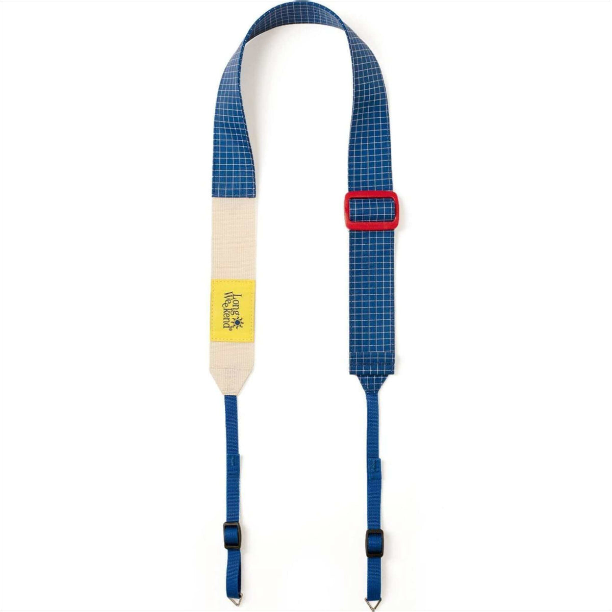 Long Weekend Adjustable Camera Neck Strap in creme-multi design with strong, comfortable ripstop material.